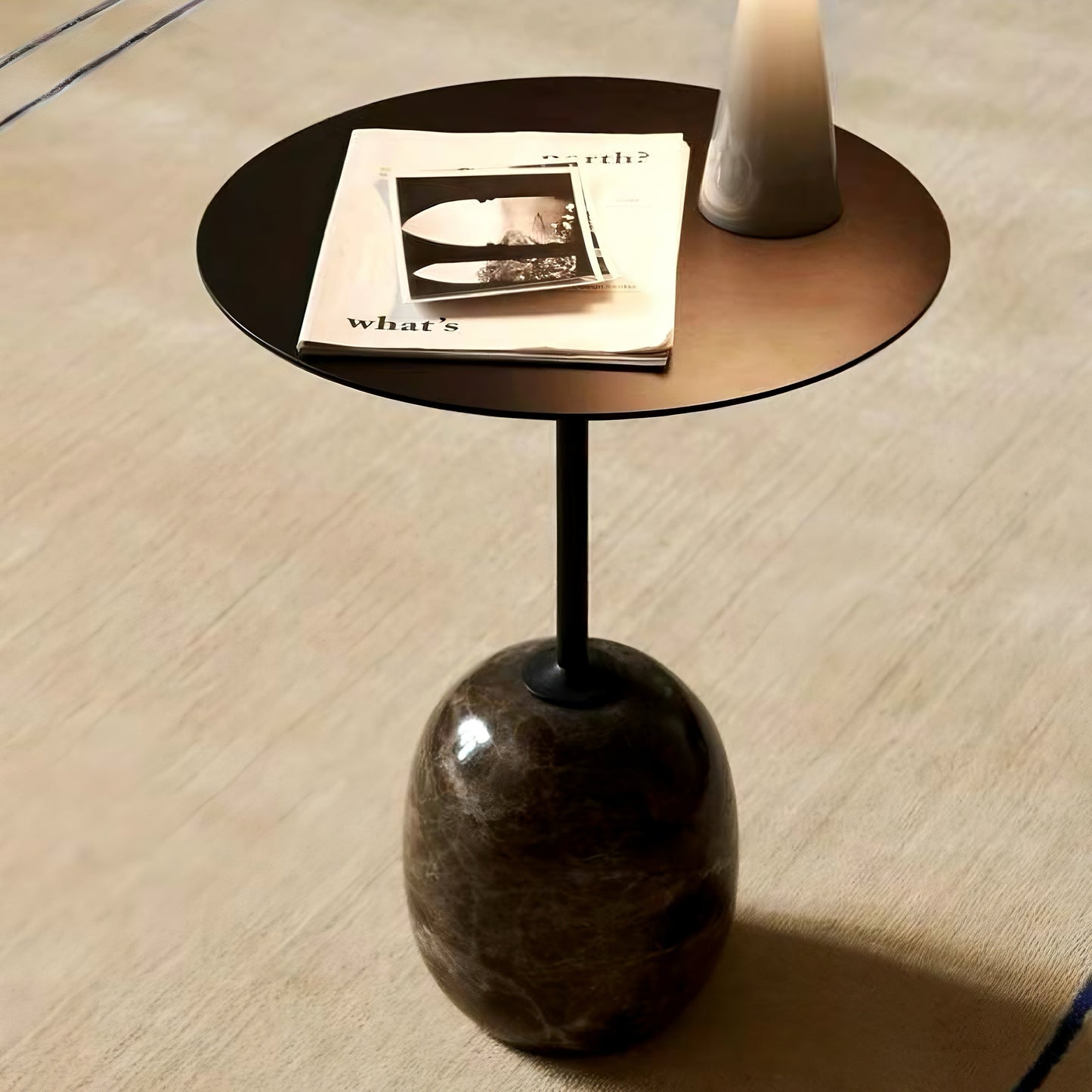 Lollipop Marble Side Table