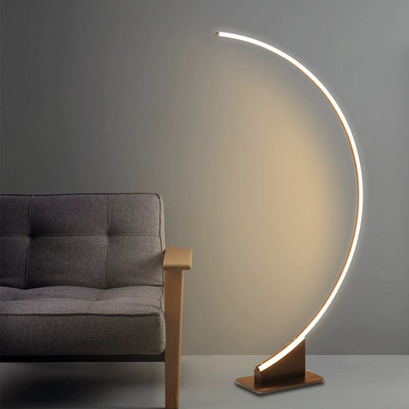 Arc Half Moon Floor Lamp Built in 3 Lights Dimmer