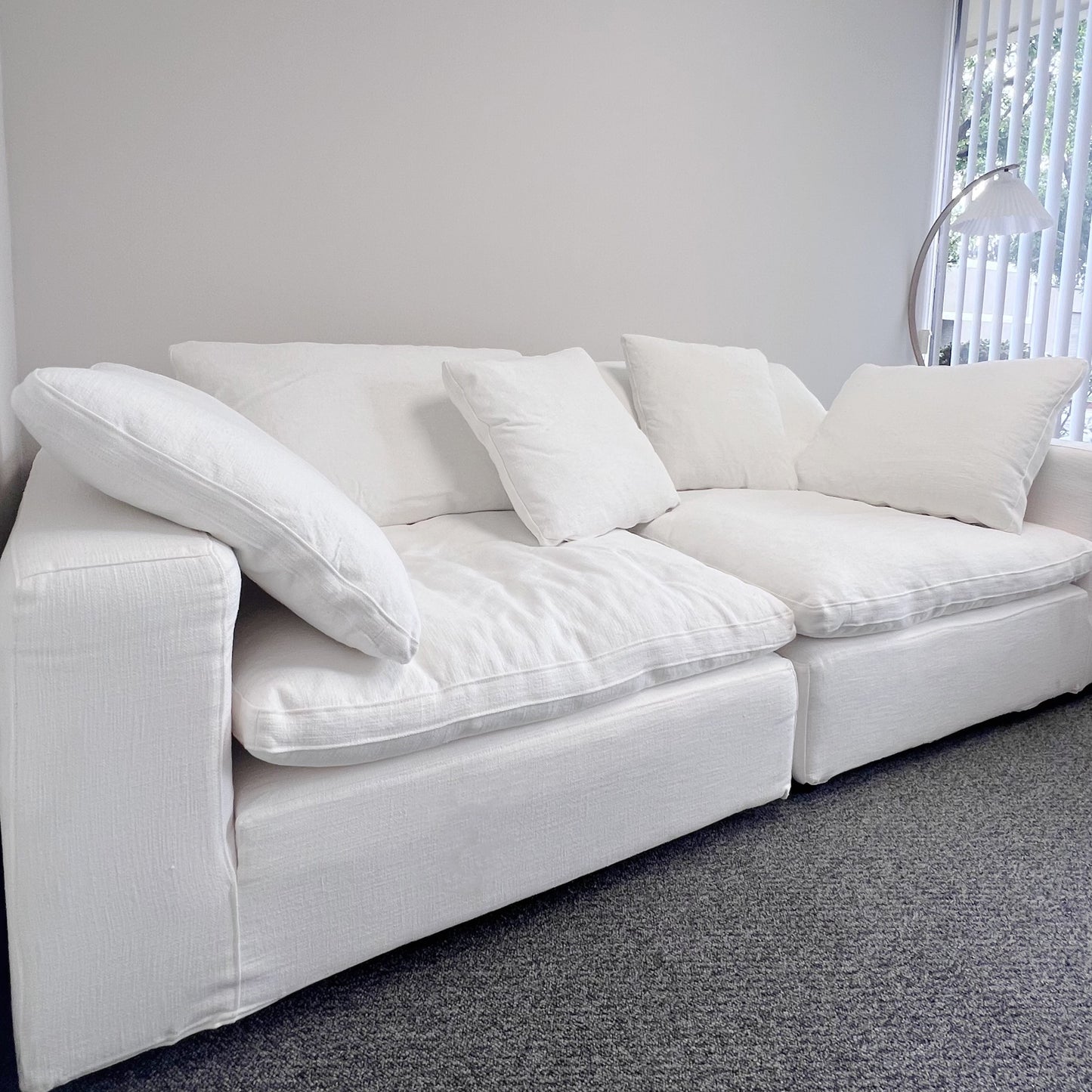 Mochi Sectional Linen Sofa