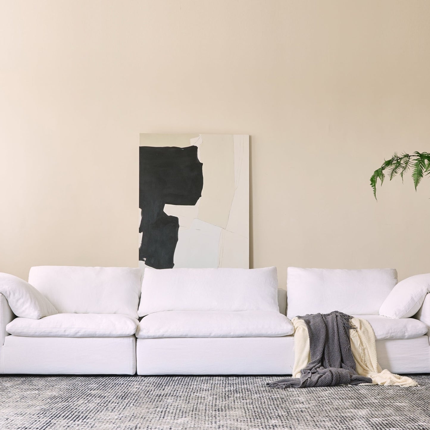 Mochi Sectional Linen Sofa