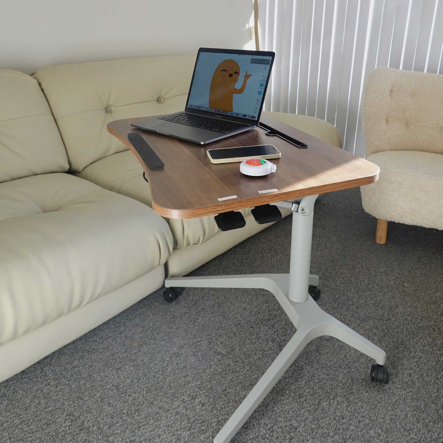 Height Adjustable Standing Mini Desk, Foldable Sit Stand Desk